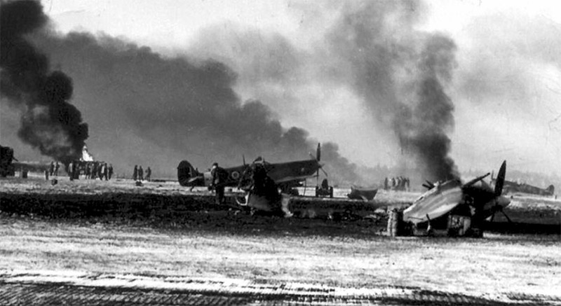 Attack on the airfield at St Denijs Westrem