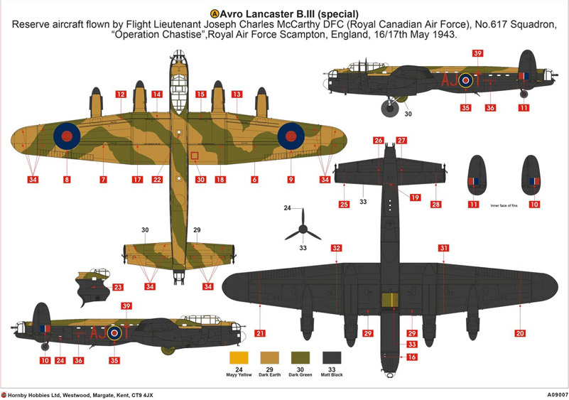 Lancaster Airfix instructions