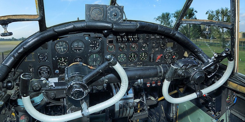 BBMF Lancaster PA474 cockpit