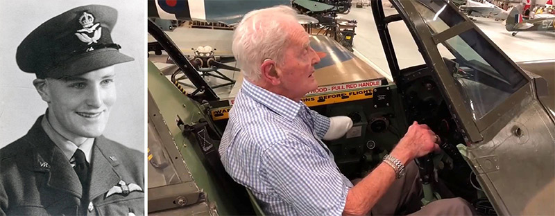 Archie MacInnes in his wartime RAF pilot’s uniform