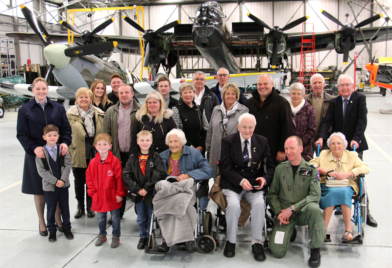 James Flowers and family at the BBMF