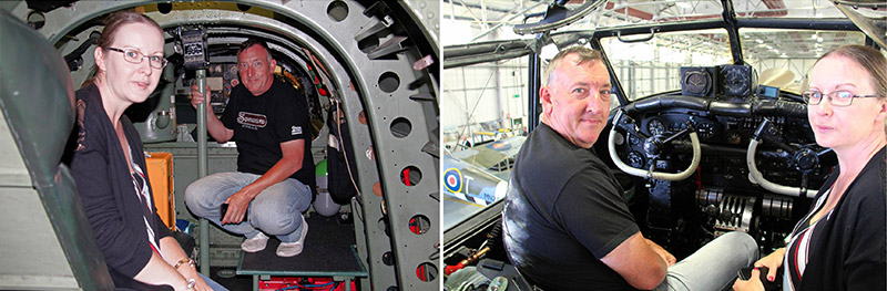 Inside the BBMF Lancaster PA474