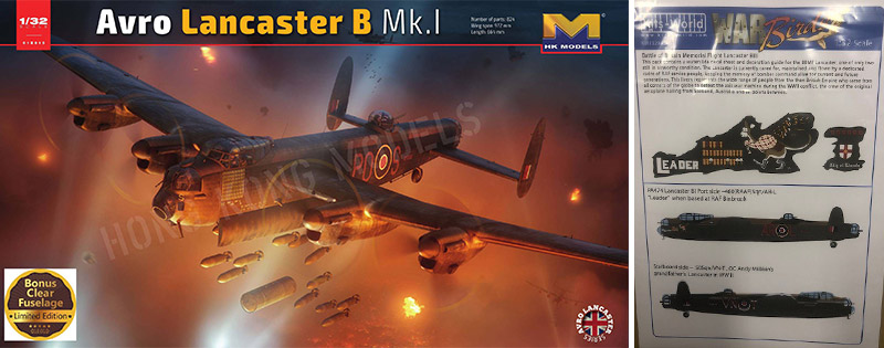 Lancaster scale model and decals