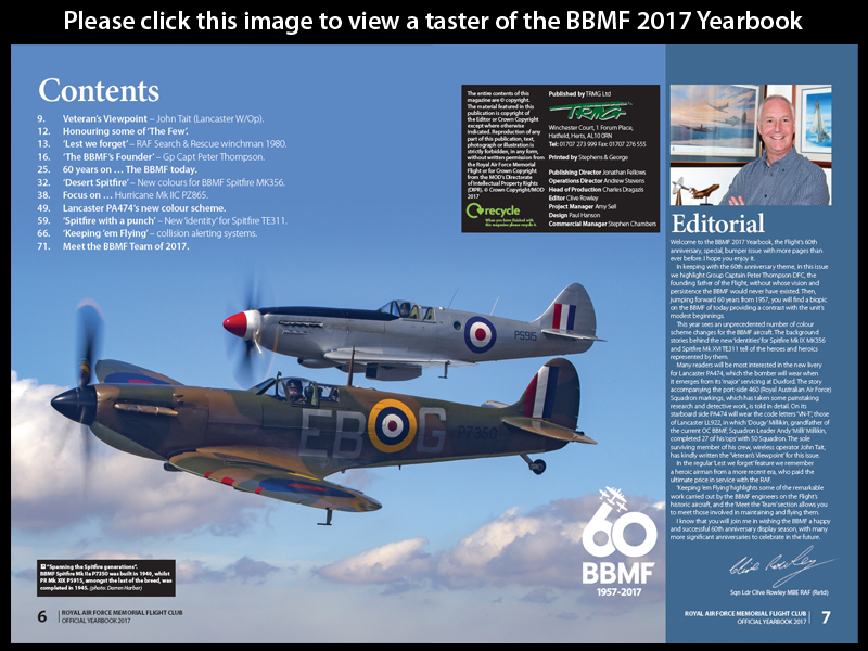 View a teaser of the BBMF yearbook