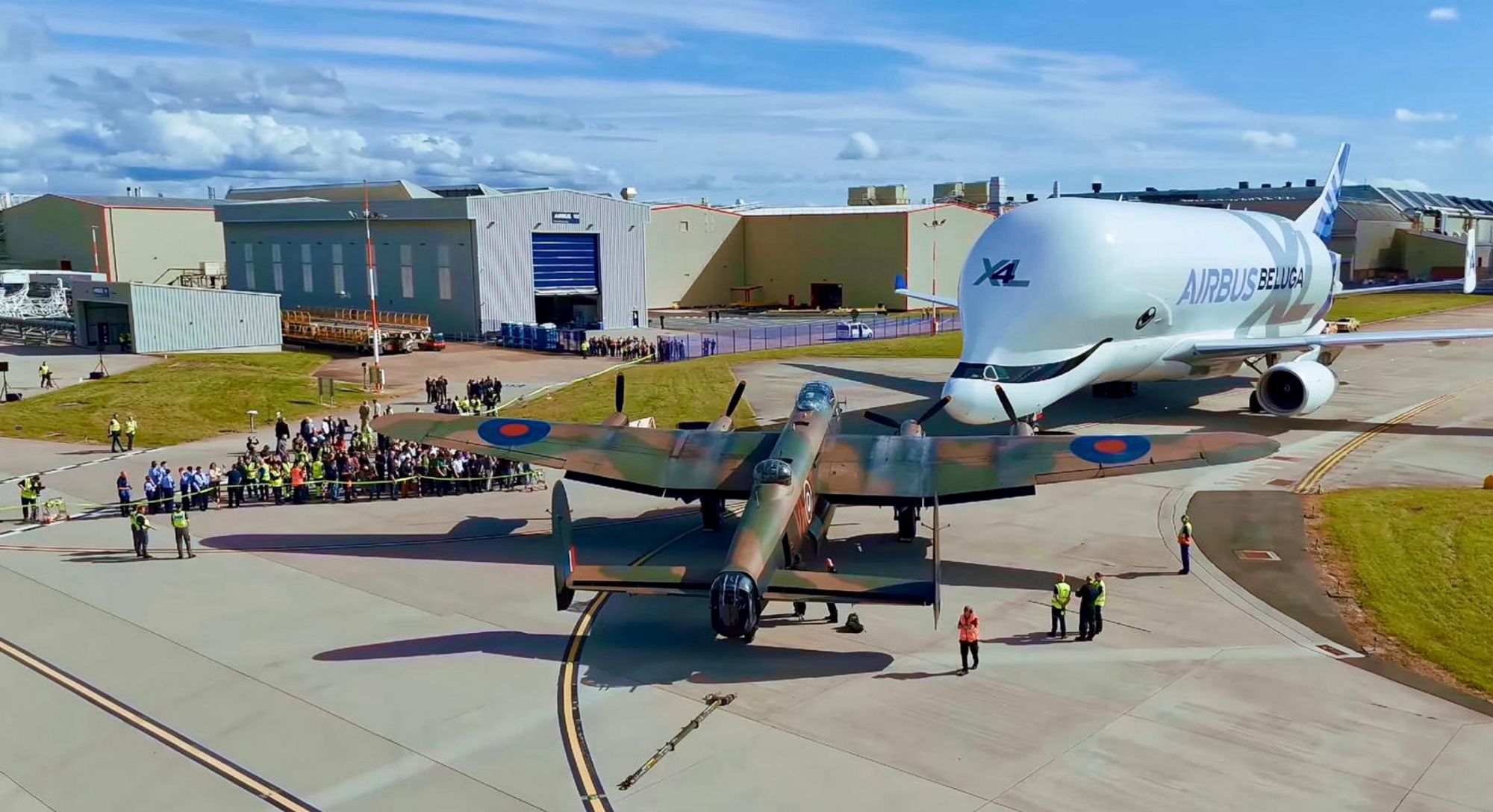Lancaster and Beluga at Hawarden 2025