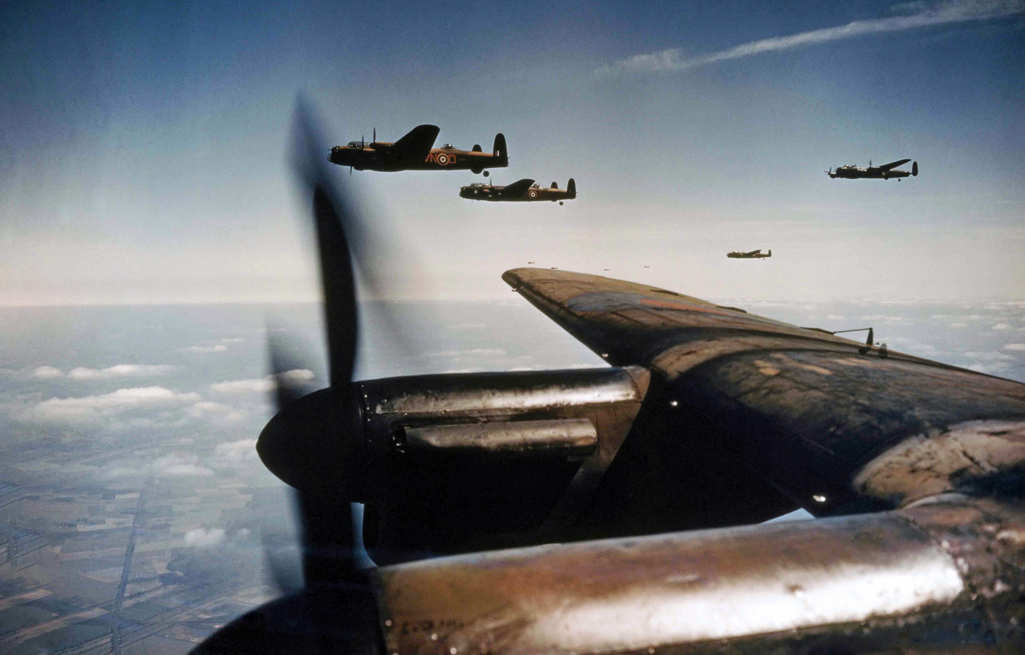 50 Sqn lancasters in daylight