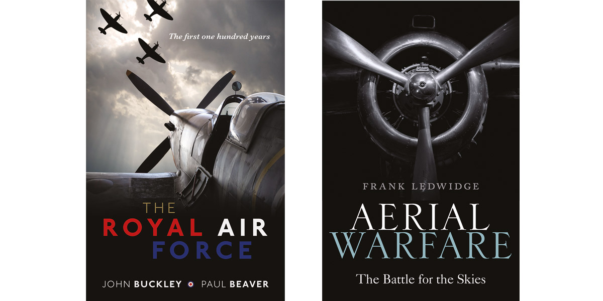 The Royal Air Force: The First One Hundred Years by John Buckley and Paul Beaver and Aerial Warfare: The Battle for the Skies by Frank Ledwidge