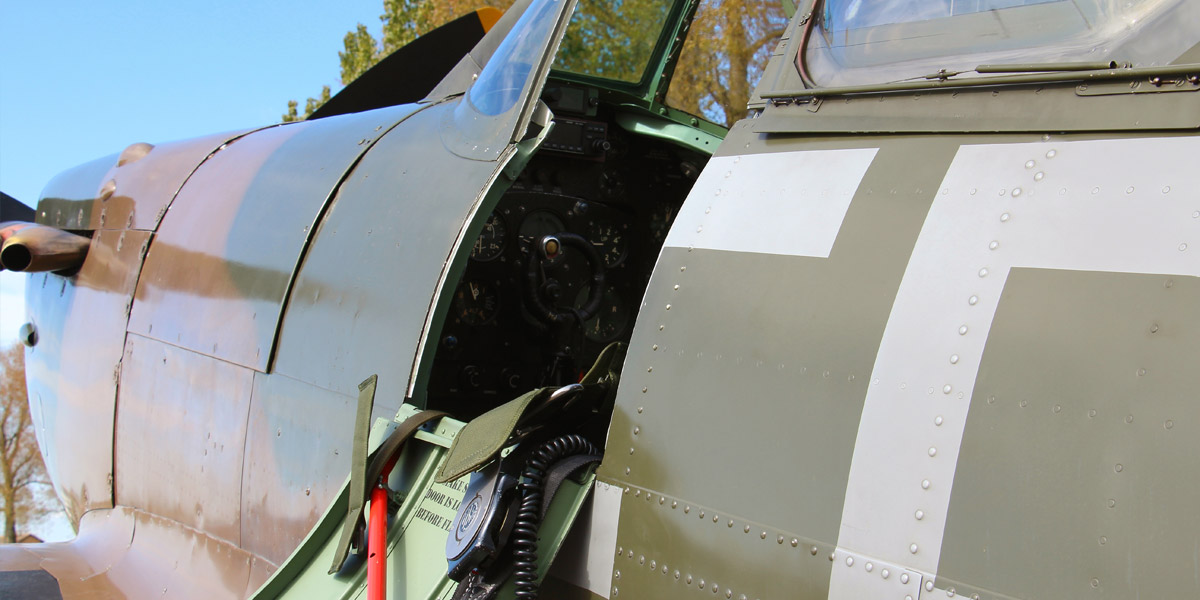 BBMF Spitfire cockpit