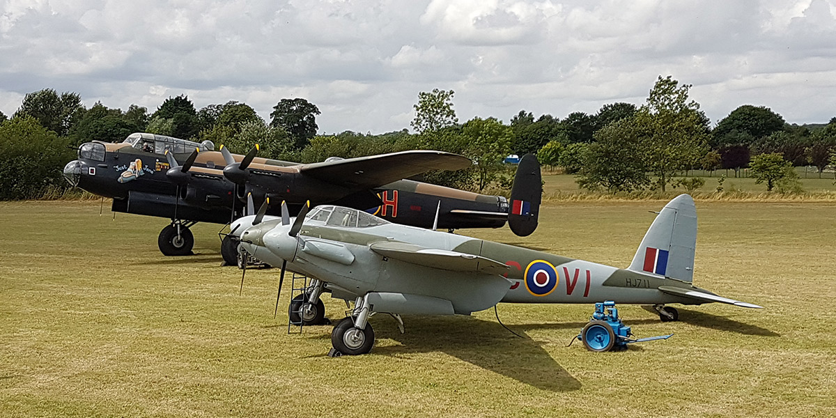Mosquito HJ711 at the Lincolnshire Aviation Heritage Centre