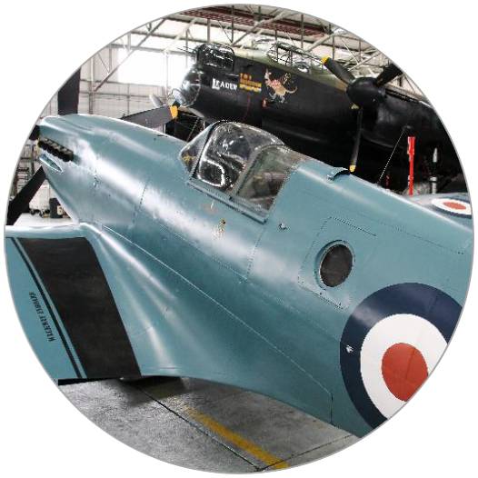 The RAF BBMF's aircraft hangar