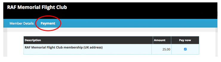 Manage your membership | RAF Memorial Flight Club